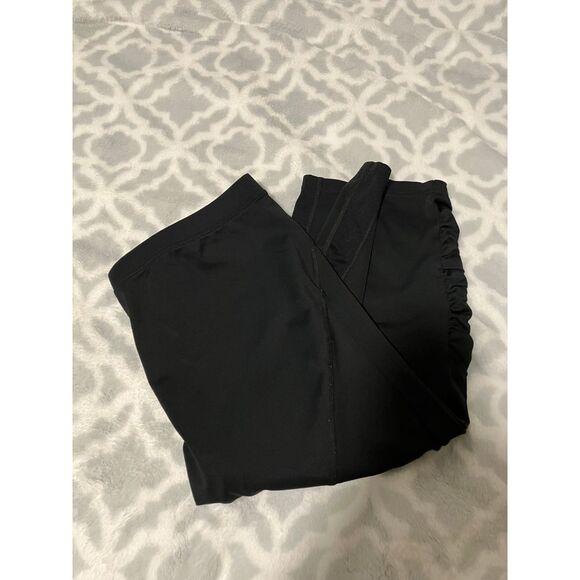 Champion Ruched Black Capri Drawstring Leggings - Picture 2 of 8